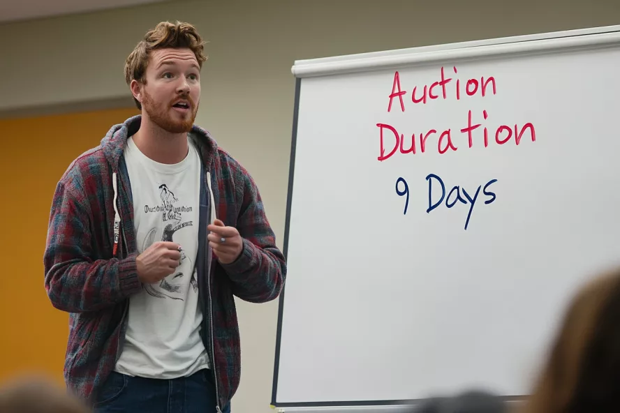 How to run a silent auction - auction duration